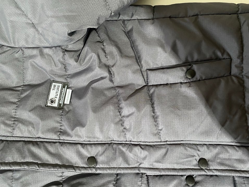 Gri Düğmeli Erkek Çocuk Kışlık Mont - Görsel 5