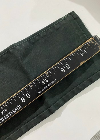 Düğmeli Yeşil Erkek Pantolon - Görsel 6