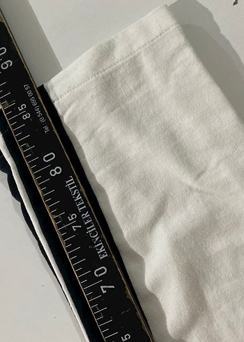 Gri Şeritli Beyaz Kadın Eşofman Altı - Görsel 4