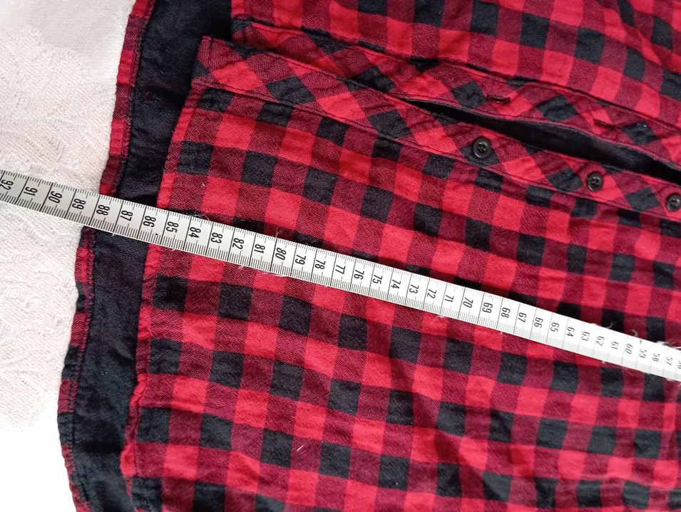 Kareli Düğmeli Uzun Kollu Kadın Gömlek - Görsel 4