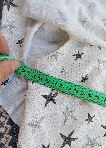 Gri Yıldız Desenli kız çocuk Elbisesi - Görsel 9