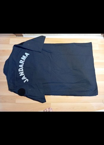 Erkek Lacivert Kısa Kollu Jandarma Baskılı Gömlek - Görsel 3