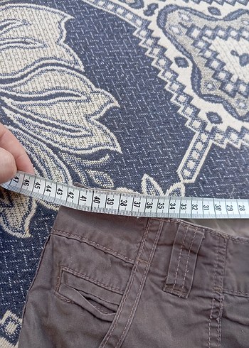 Düğmeli Kahve rengi şort - Görsel 5