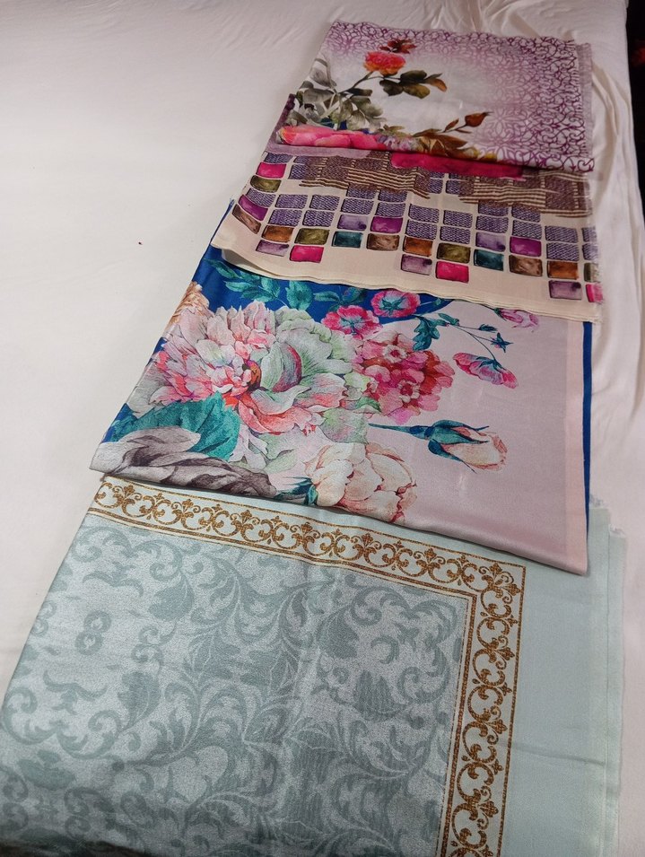 Dantel Detaylı Çok Renkli Bohem Kadın eşarp - Görsel 2