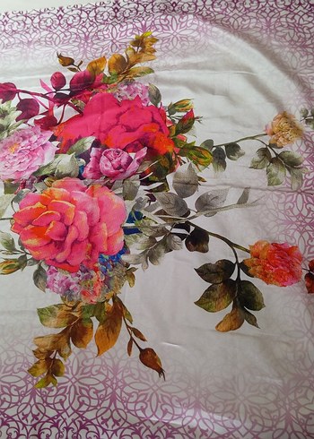 Renkli Baskılı Kadın eşarp - Görsel 6