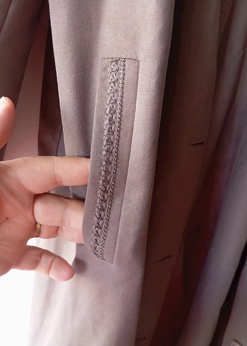 Bej Uzun Kadın pardesü - Görsel 4