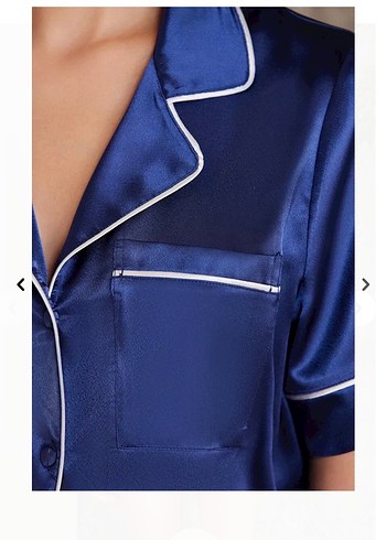 Chakra Saten Şortlu Pijama Takımı - Görsel 2