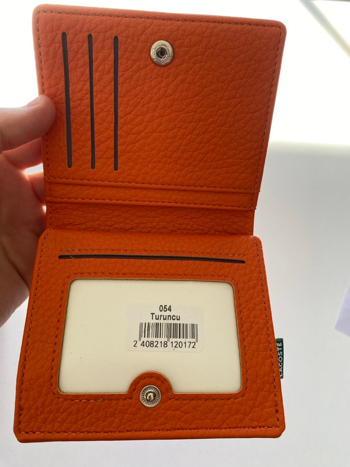 Lacoste Turuncu Cüzdan - Görsel 5