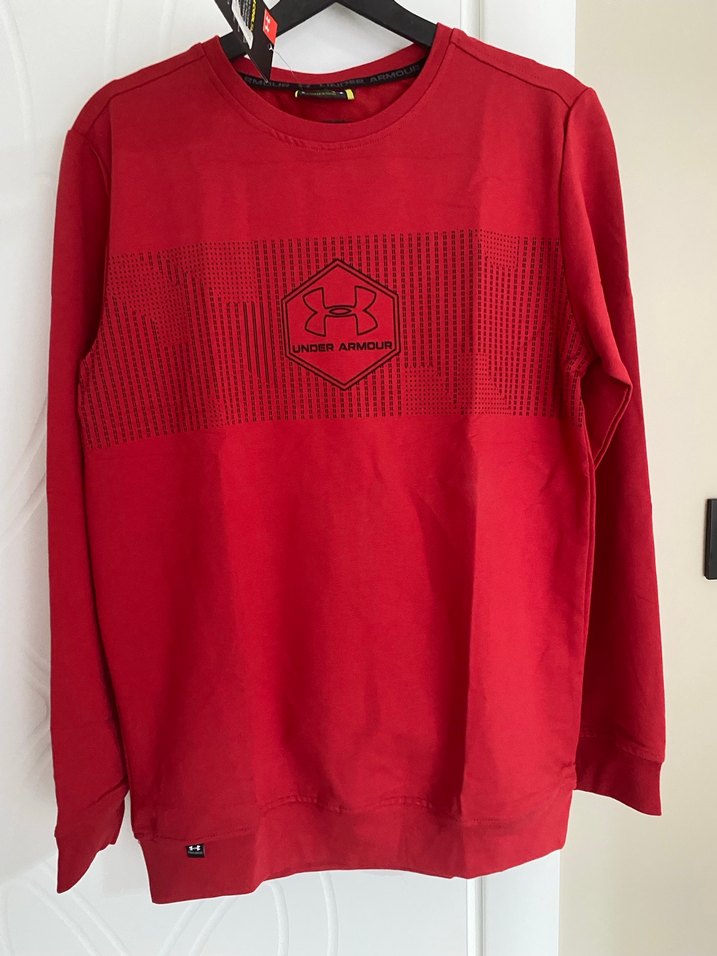 Under Armour Kırmızı Erkek Sweatshirt - Görsel 2