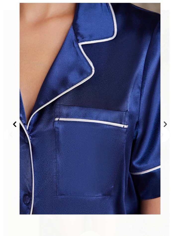 Chakra Saten Şortlu Pijama Takımı - Görsel 2