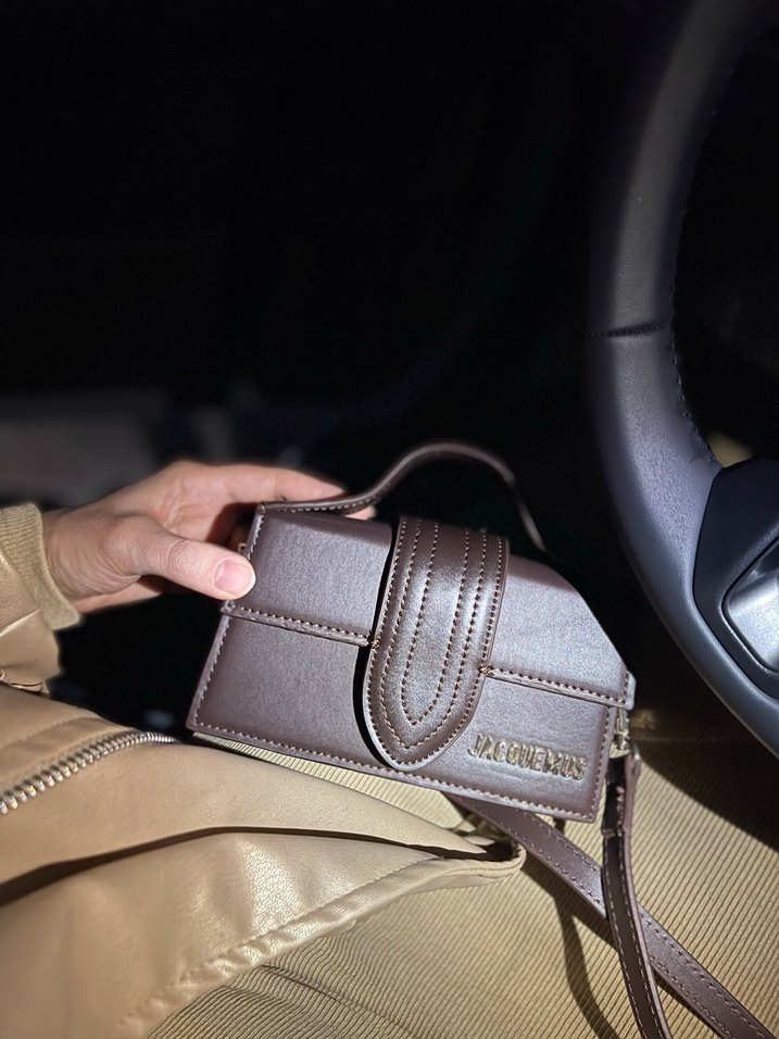 İthal Jacquemus Acı Kahve Deri Kadın Çanta - Görsel 2