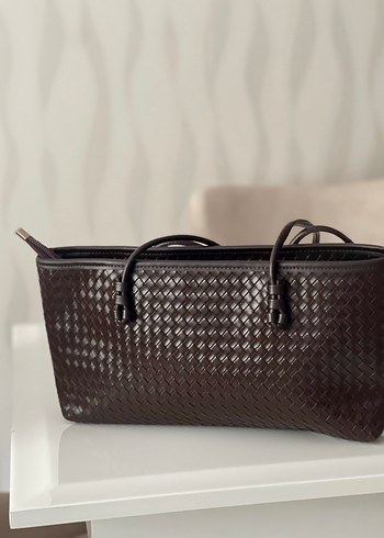 Kahverengi Deri Kadın Çanta - Görsel 3