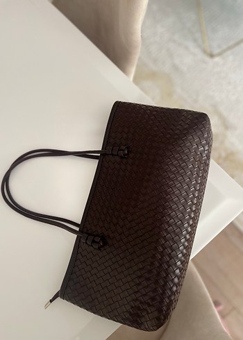 Kahverengi Deri Kadın Çanta - Görsel 2