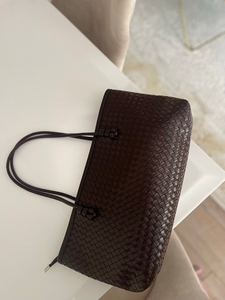 Kahverengi Deri Kadın Çanta - Görsel 2