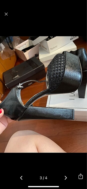 35 Beden 16 cm 34 numara platform ayakkabı