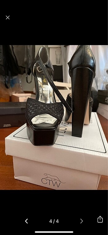 35 Beden siyah Renk 16 cm 34 numara platform ayakkabı