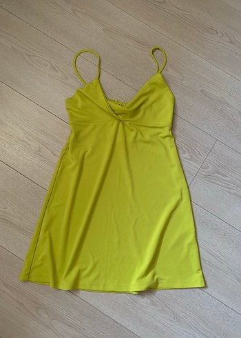 Pull and Bear Yeşil Elbise