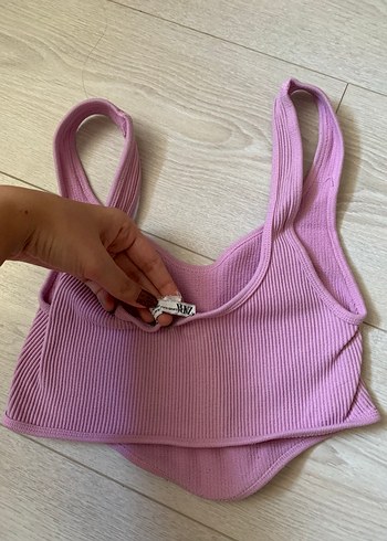 Zara Zara Pembe Crop Top