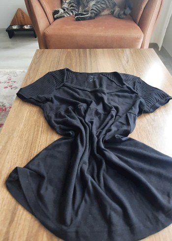 Siyah V Yakalı İnce mavi marka - Görsel 3