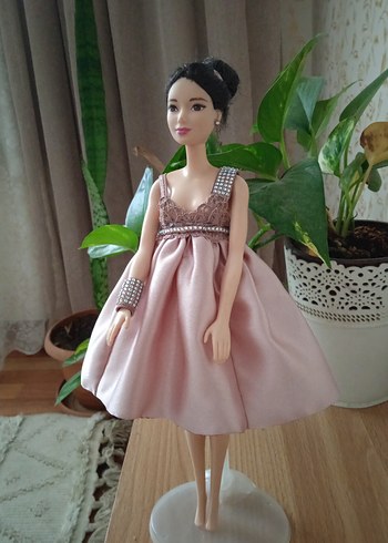 Barbie Pembe Pastel Elbise