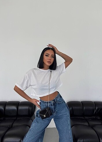 xl Beden çeşitli Renk Bayan Oversize Crop 