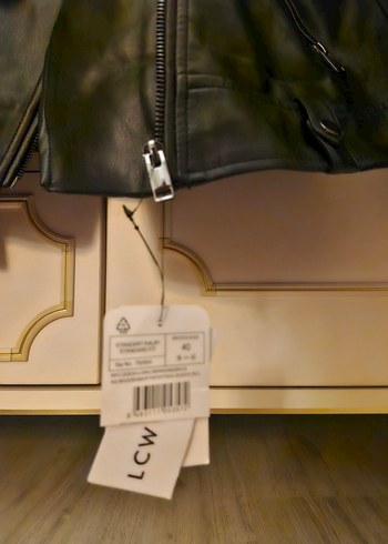 LCW Siyah Biker Yaka Deri Ceket - Görsel 3