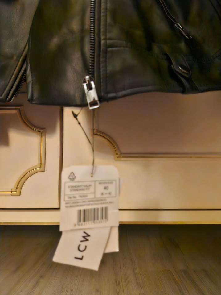 LCW Siyah Biker Yaka Deri Ceket - Görsel 3