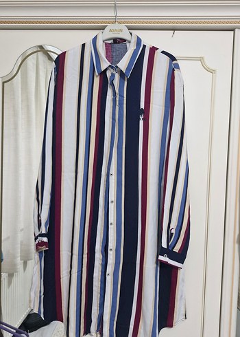 U.S Polo Assn. Çizgili Yazlık Kadın Gömlek