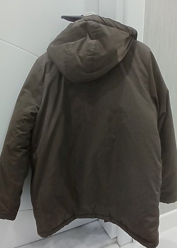 Kahverengi Kapüşonlu Erkek Çocuk Mont - Görsel 6