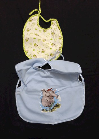 Nakışlı Renkli Bebek Önlükleri Seti - Görsel 4