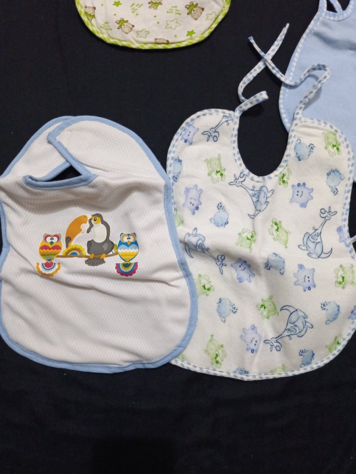 Nakışlı Renkli Bebek Önlükleri Seti - Görsel 3