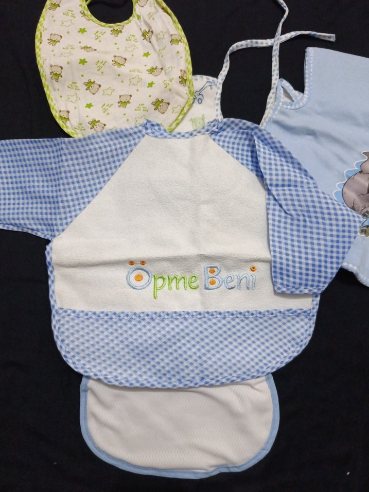 Nakışlı Renkli Bebek Önlükleri Seti - Görsel 2