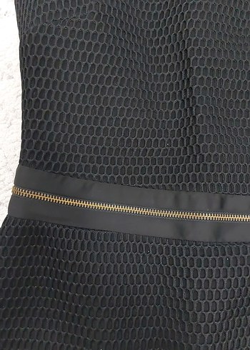 Siyah Dantel İşlemeli Uzun Abiye Elbise - Görsel 3