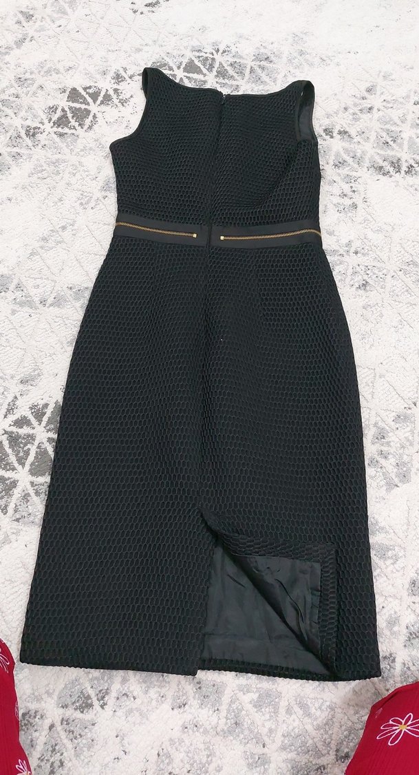 Siyah Dantel İşlemeli Uzun Abiye Elbise - Görsel 5