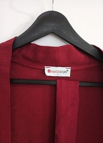 xl Beden bordo Renk Kimono