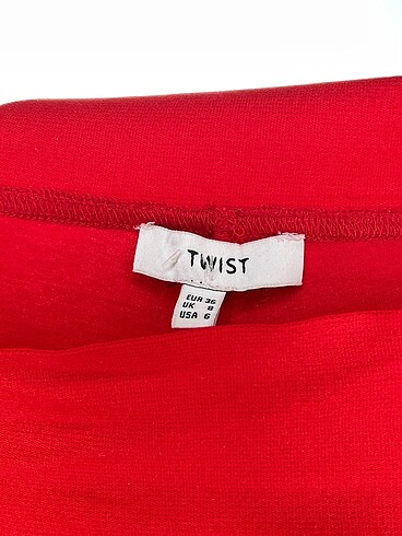 36 Beden kırmızı Renk Twist Tayt / Spor taytı %70 İndirimli.