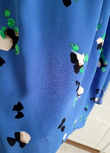 40 Beden mavi Renk H&M Elbise