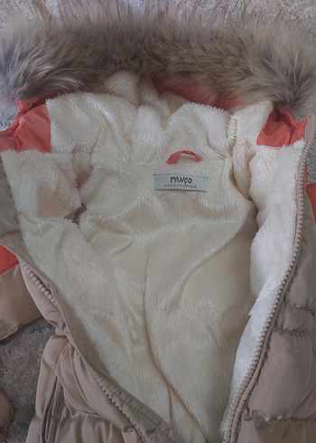 Kız Bebek Bej Kürk Detaylı Tulum - Görsel 5