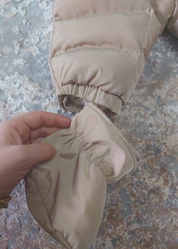 Kız Bebek Bej Kürk Detaylı Tulum - Görsel 4