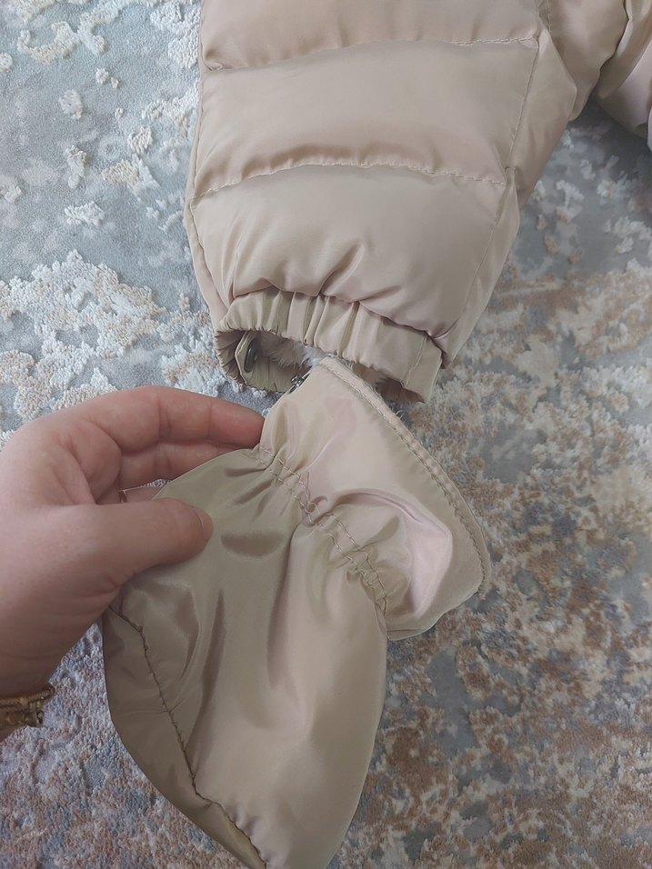 Kız Bebek Bej Kürk Detaylı Tulum - Görsel 4