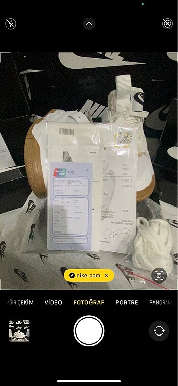 41 Beden beyaz Renk Nike air dunk jumbo white