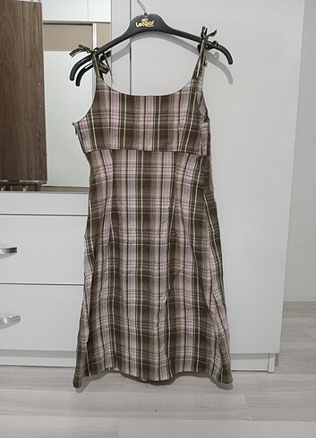 H&M Yandan fermuarlı Askılı elbise 
