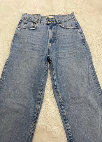 Kadın Mavi Denim Midi Jean Pantolon