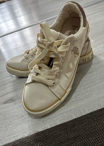 Bej polo Bağcıklı Kadın Spor Ayakkabı - Görsel 5