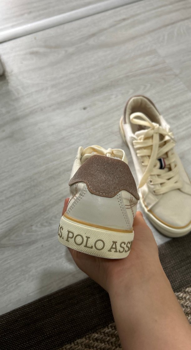 Bej polo Bağcıklı Kadın Spor Ayakkabı - Görsel 3