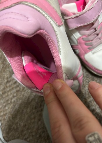 Kız Çocuk Pembe Cırtlı Spor Ayakkabı - Görsel 8