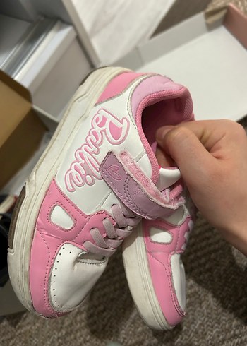 Kız Çocuk Pembe Cırtlı Spor Ayakkabı - Görsel 6