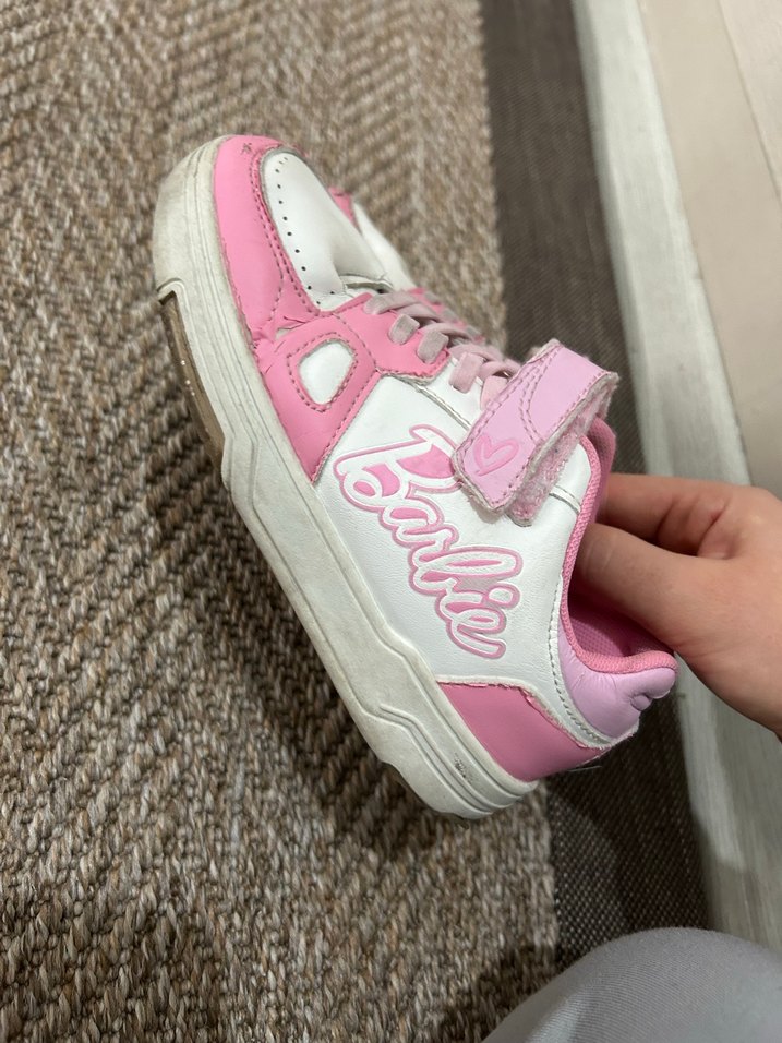 Kız Çocuk Pembe Cırtlı Spor Ayakkabı - Görsel 5