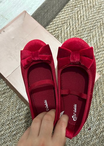 Kız Çocuk Kırmızı Fiyonklu Babet - Görsel 4