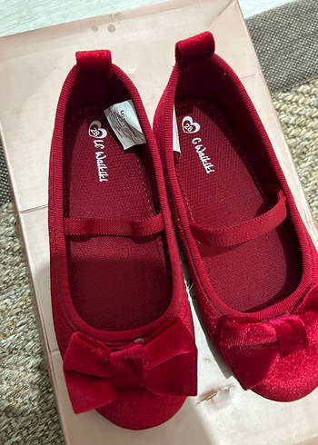 Kız Çocuk Kırmızı Fiyonklu Babet - Görsel 2